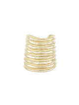 Oscar de la Renta Goldtone Fluted Cuff Jewelry arcadeshops.com
