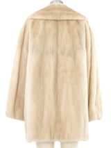 Ivory Mink Fur Coat Outerwear arcadeshops.com