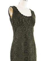 2010 Prada Green Eyelet Dress Dress arcadeshops.com