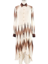 Jean Paul Gaultier Chiffon Ruffle Shirt Dress Dress arcadeshops.com