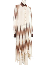 Jean Paul Gaultier Chiffon Ruffle Shirt Dress Dress arcadeshops.com