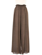 Zoran Brown Silk Pant Ensemble Suit arcadeshops.com