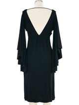 Fendi Embellished Black Jersey Dress Dress arcadeshops.com