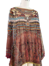 Jean Paul Gaultier Trompe L'Oeil Print Mesh Top Top arcadeshops.com