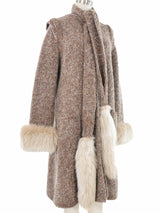 Foxtail Trimmed Knit Cardigan Outerwear arcadeshops.com