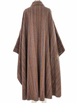 Christian Dior Striped Wool Cape Outerwear arcadeshops.com