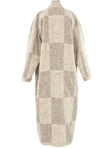 Speckled Ivory Tweed Overcoat Outerwear arcadeshops.com