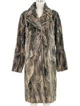Louis Feraud Patchwork Fur Coat Outerwear arcadeshops.com