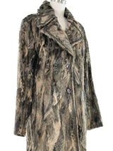Louis Feraud Patchwork Fur Coat Outerwear arcadeshops.com