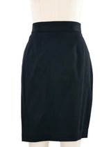Thierry Mugler Black Wool Skirt Suit Suit arcadeshops.com