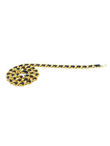 Woven Leather and Chain Belt Accessory arcadeshops.com