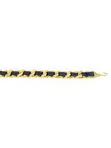 Woven Leather and Chain Belt Accessory arcadeshops.com