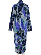 Graphic Mohair Blend Maxi Cardigan Outerwear arcadeshops.com