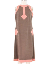 Pierre Cardin Geometric Colorblock Dress