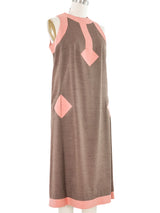 Pierre Cardin Geometric Colorblock Dress