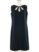 Pierre Cardin Cutout Neckline Dress