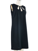 Pierre Cardin Cutout Neckline Dress