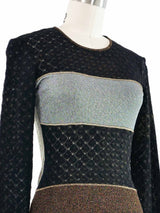1990s Christian Lacroix Metallic Jersey Top