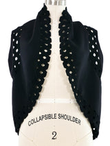 Alaia Eyelet Knit Vest Top arcadeshops.com