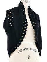 Alaia Eyelet Knit Vest Top arcadeshops.com