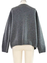Celine Gray Chain Trim Sweater Top arcadeshops.com