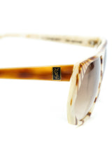 Yves Saint Laurent Striped Frame Sunglasses Accessory arcadeshops.com