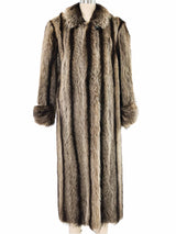 Raccoon Fur Coat Outerwear arcadeshops.com