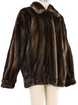 Anne Klein Mink Fur Bomber Jacket Outerwear arcadeshops.com