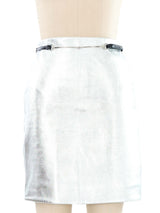 Gucci Metallic Leather Skirt Bottom arcadeshops.com