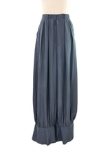 Yves Saint Laurent Wide Leg Satin Pants Bottom arcadeshops.com