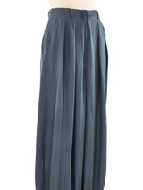 Yves Saint Laurent Wide Leg Satin Pants Bottom arcadeshops.com