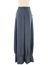 Yves Saint Laurent Wide Leg Satin Pants Bottom arcadeshops.com