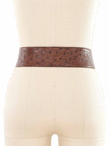 Donna Karan Ostrich Belt Accessory arcadeshops.com
