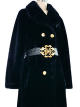 1960s Plush Faux Fur Overcoat Outerwear arcadeshops.com