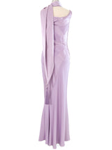 John Galliano Lilac Bias Cut Gown Dress arcadeshops.com