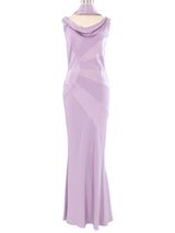 John Galliano Lilac Bias Cut Gown Dress arcadeshops.com
