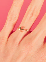 14k Diamond Anchor Ring Fine Jewelry arcadeshops.com