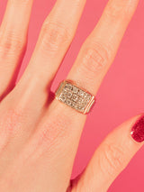 14k Geometric Diamond Ring Fine Jewelry arcadeshops.com