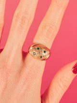 14k Star Set Emerald Ring Fine Jewelry arcadeshops.com