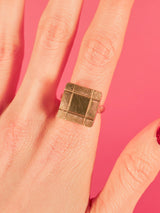 1970s 14k Cufflink Conversion Ring Fine Jewelry arcadeshops.com