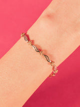 14k Diamond Floral Tennis Bracelet Fine Jewelry arcadeshops.com