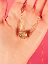 14k Antique French Link Necklace Fine Jewelry arcadeshops.com