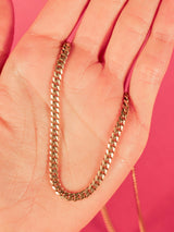 14k Gold Curb Chain Necklace Fine Jewelry arcadeshops.com
