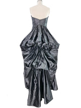 Oscar de la Renta Metallic Strapless Gown Dress arcadeshops.com