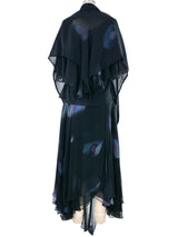 1970s Koos Van Den Akker Printed Chiffon Ensemble Suit arcadeshops.com