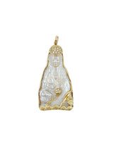 18k Mother of Pearl Buddha Pendant Fine Jewelry arcadeshops.com