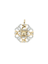 18k Victorian Diamond Cluster Pendant Fine Jewelry arcadeshops.com