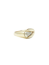 14k Geometric Diamond Signet Ring Fine Jewelry arcadeshops.com