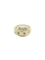 14k Star Set Emerald Ring Fine Jewelry arcadeshops.com