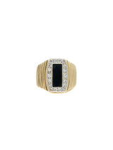 14k Diamond And Onyx Statement Ring Fine Jewelry arcadeshops.com